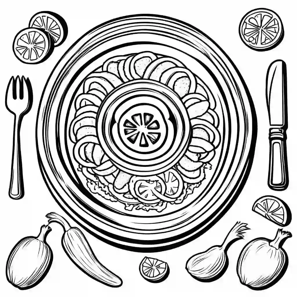 Xacos (Mexican dish) coloring pages